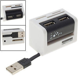 COMBO CARD READER ALL IN 1 CARD READER AND 2 PORT USB HUB