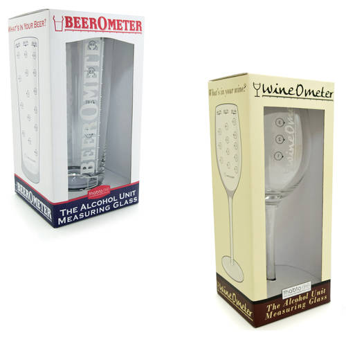 Wine & BeerOmeter Glass Set (Thabto/Yuppie Gadgets)