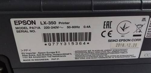 Epson Lx350 Dot Matrix Printer