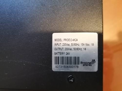 Proline 2.4kVA 24V inverter unit