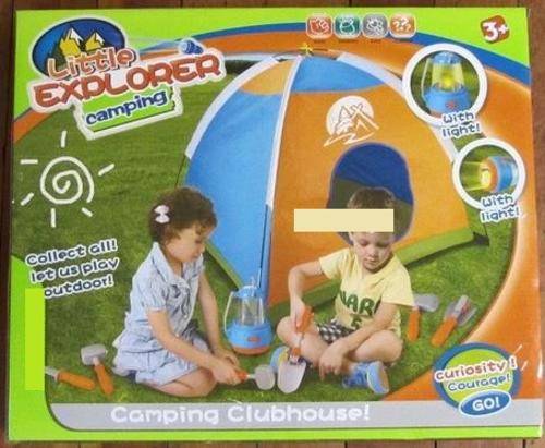 LITTLE EXPLORER CAMPING TENT AND TOOLS