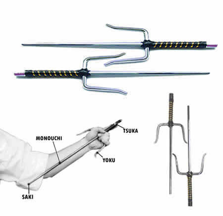 PAIR OF SAI SWORDS********ELEKTRA*********