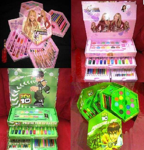 HANNAH MONTANA & BEN 10 ART SETS