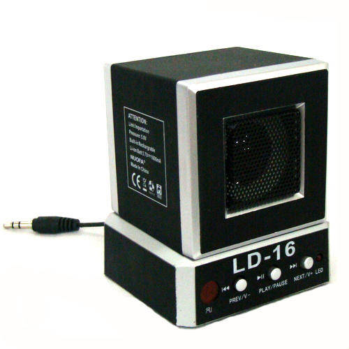 MOBILE SPEAKER ---WITH REMOTE    USB/MMC/SD COMPATIBLE   LD - 16 POWERFUL YET COMPACT
