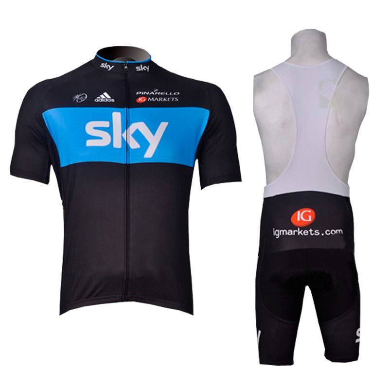 2 x xl sky bib and jersey sets