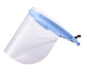 PROTECTIVE FACE SHIELD / 400 MICRONS PET / ELASTICATED BACK FOR ADJUSTMENT