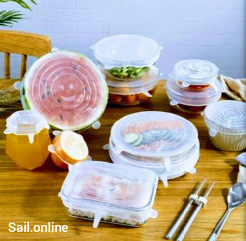 6x Convenient Silicone Lids