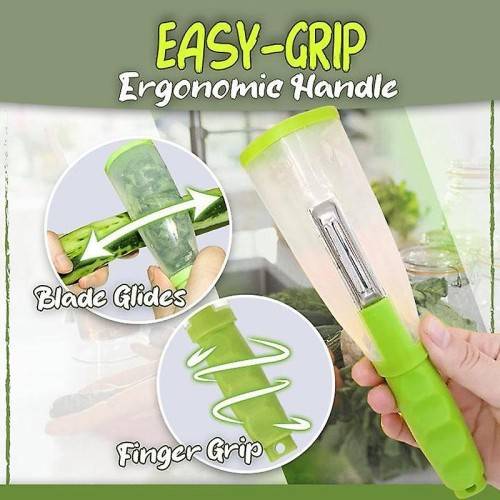 NEW Multifunctional Skin Peeler Tool with Storage Container