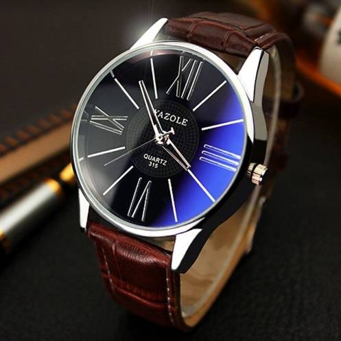 YAZOLE luxury brand quartz watch Brown *Free Shipping