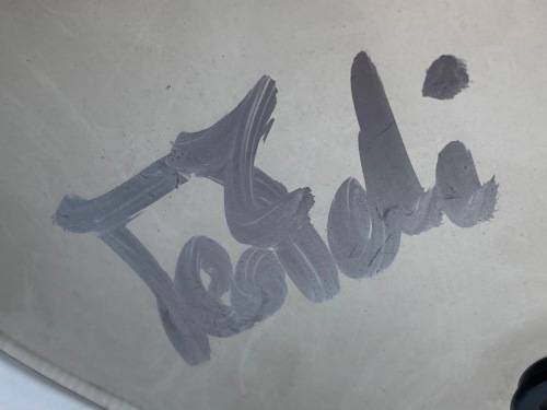 Teo Fabi`s Autographed Visor From 1984 South African F1 Grand Prix