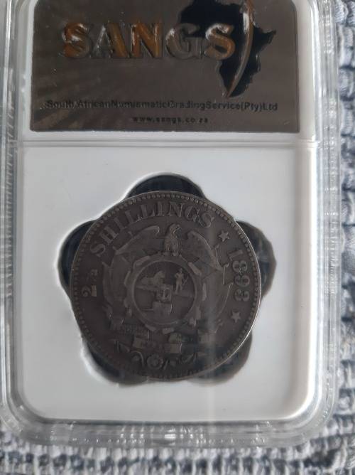 1893 2.5 shillings graded VF15 -F