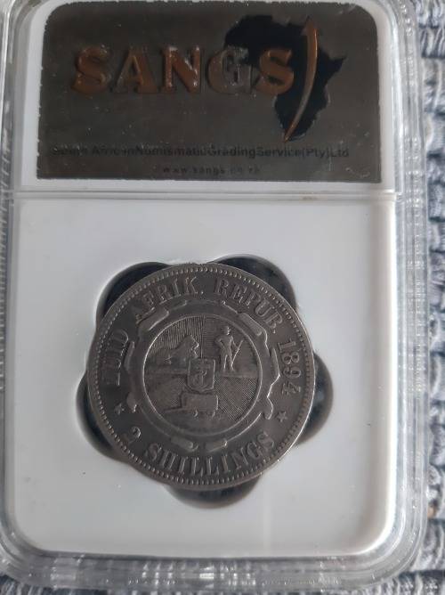 1894 2 shillings graded VF20 - F