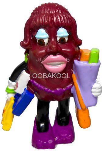 THE CALIFORNIA RAISINS / SHOPPING GAL / Vintage OobaKool Figurine
