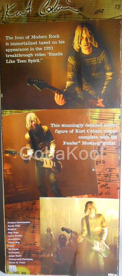 KURT COBAIN / NIRVANA / 18" 2007 EXTREMELY RARE COLLECTOR FIGURE WITH SOUND / NEW IN BOX / OobaKool