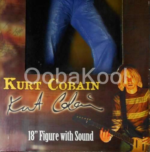 KURT COBAIN / NIRVANA / 18" 2007 EXTREMELY RARE COLLECTOR FIGURE WITH SOUND / NEW IN BOX / OobaKool