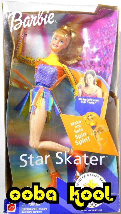 BARBIE / STAR SKATER / 2002 MATTEL SALT LAKE OLYMPIC GAMES / NEW IN BOX / OobaKool