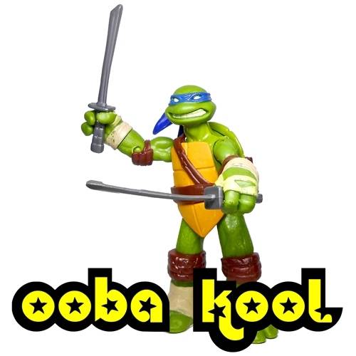 SUPER SALE!! - TEENAGE MUTANT NINJA TURTLES / LEONARDO / 11cm OobaKool Action Figure