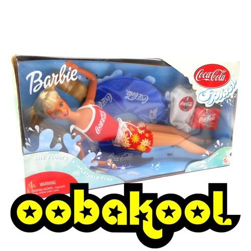 SALE!! - BARBIE / COCA-COLA SPLASH BARBIE / MATTEL 1999 RELEASE / NIB / OobaKool