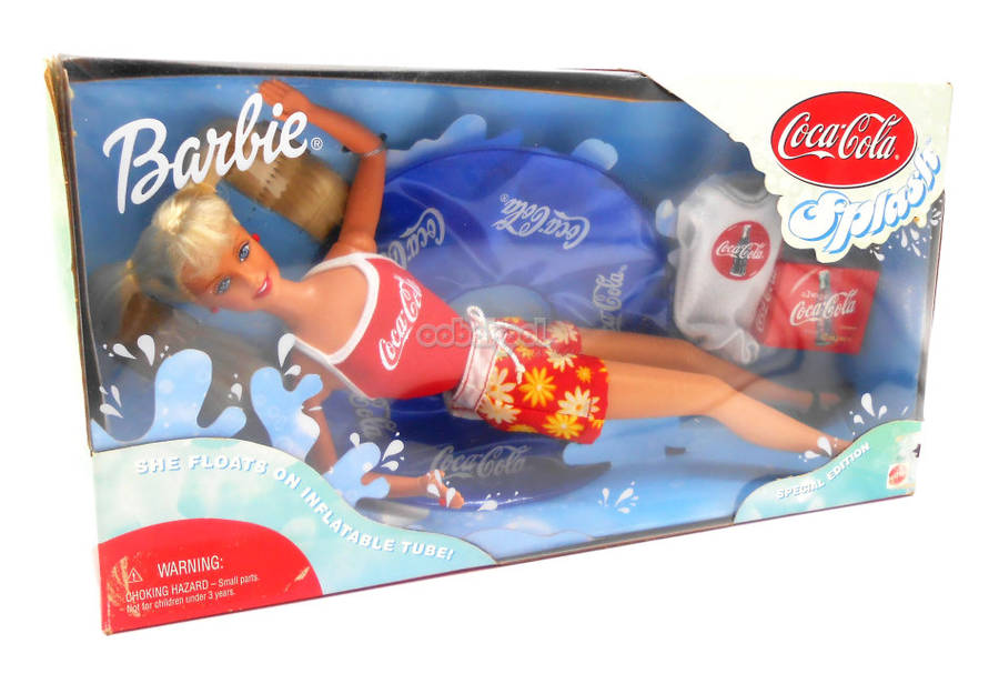 SALE!! - BARBIE / COCA-COLA SPLASH BARBIE / MATTEL 1999 RELEASE / NIB / OobaKool