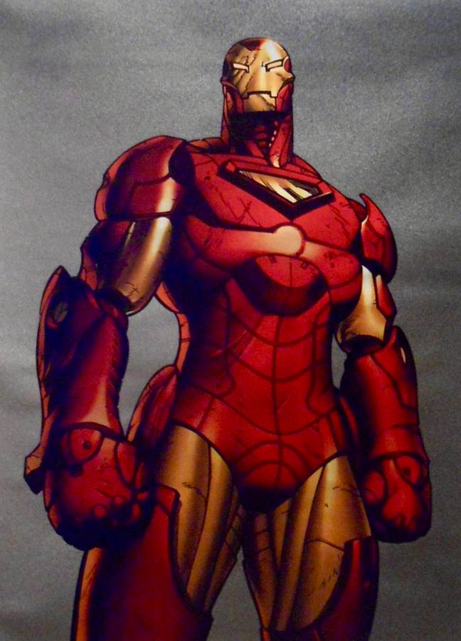 Iron Man / Comic Style High Quality Canvas Print  / Unframed / STOCK CLEARANCE!!!!