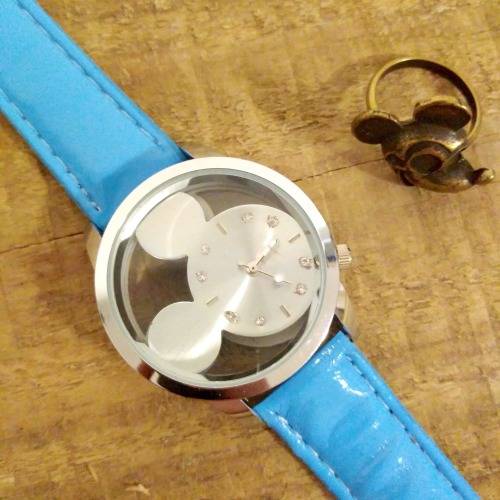 MICKEY MOUSE Watch with Blue Strap + Vintage Mickey Mouse Club Ring | Gift Set | SALE