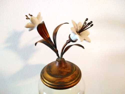 CLEARANCE SALE | Unbeatable Value | Stunning Vintage Floral Glass Jar and Condiments Set