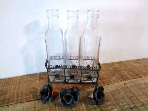CLEARANCE SALE | Unbeatable Value | Stunning Vintage Floral Glass Jar and Condiments Set