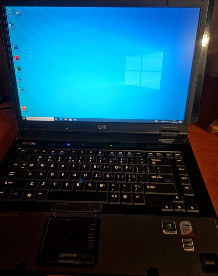 HP Compaq 8510W  Windows 10 laptop