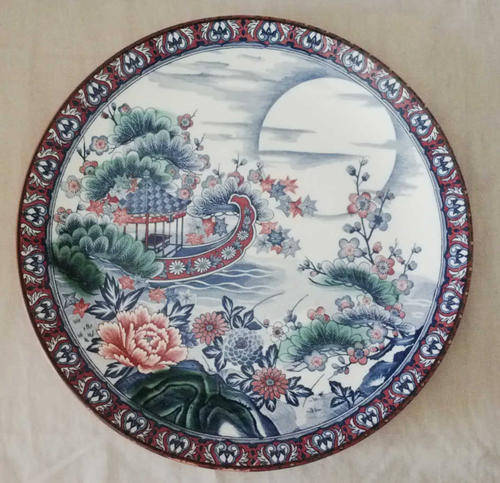 VERY LARGE IMARI WALL PLATE