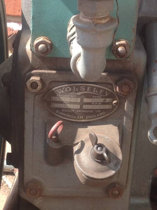 Vintage engine  Wolseley
