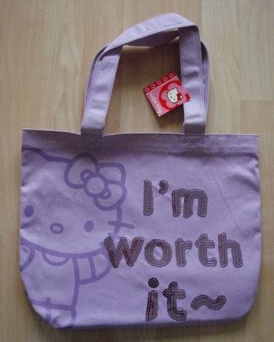 Hello Kitty Purple Tote Bag