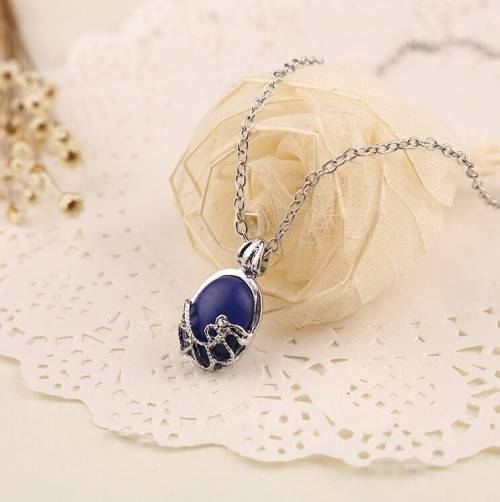 The Vampire Diaries Elena Gilbert Blue Stone Necklace