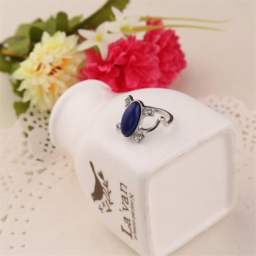 The Vampire Diaries Elena Gilbert Blue Stone Ring Size US 6 | UK M