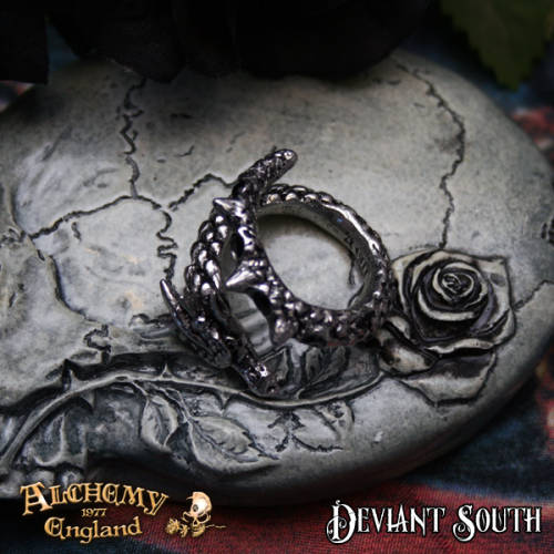 Alchemy Gothic AG-R183 Vis Viva Ring - UK Size: Q-T (adjustable)