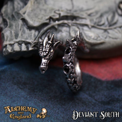 Alchemy Gothic AG-R183 Vis Viva Ring - UK Size: Q-T (adjustable)
