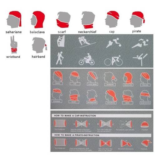 Plain Buff Tube Scarf - Black