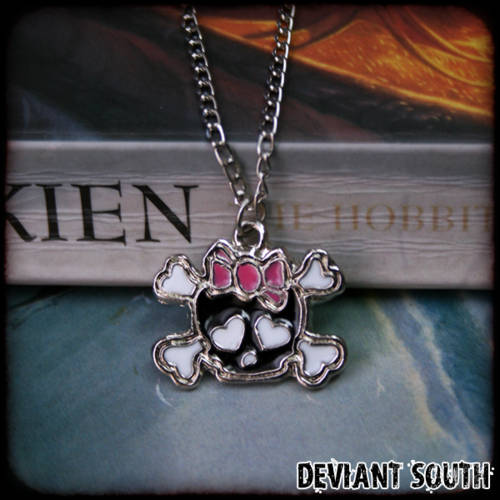 SALE! Girly Skull Necklace
