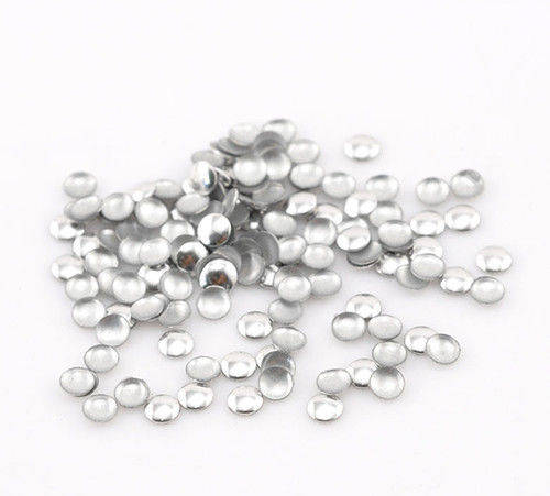 Nail Art - 3mm Circle - Silver (100 pieces)