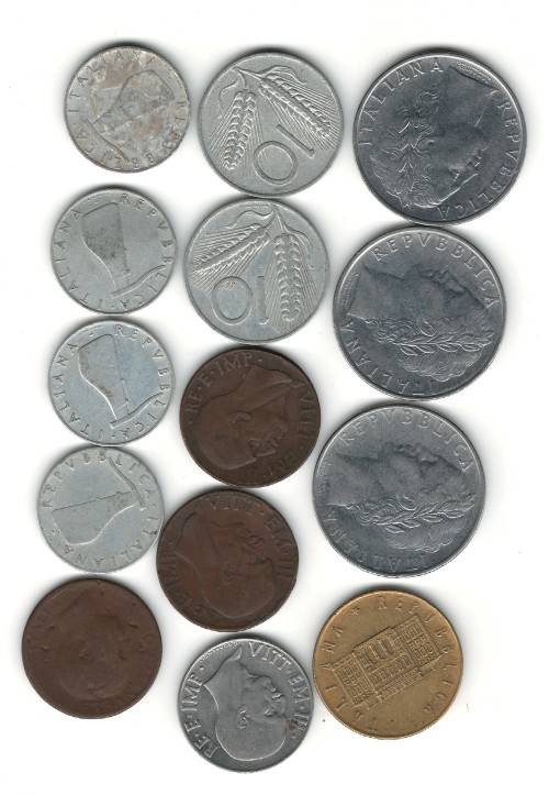 14 X Italy Coins
