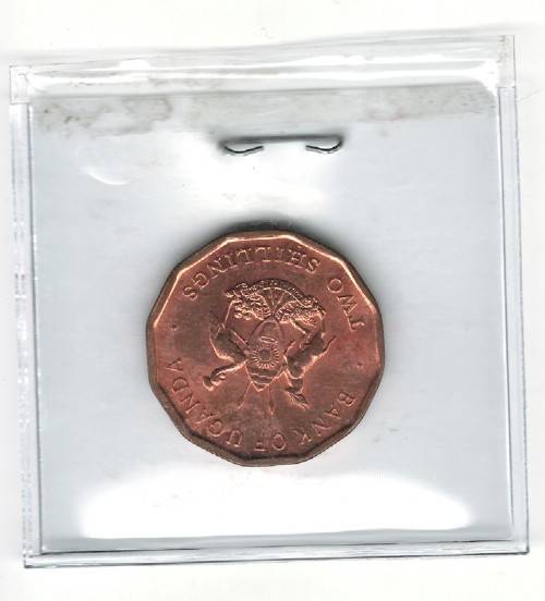 1987 2 Shillings Uganda UNC