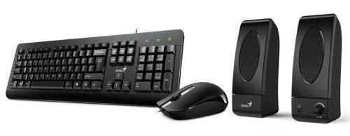 Genius KMS130 USB Black Desktop Set (KB/MSE/SP