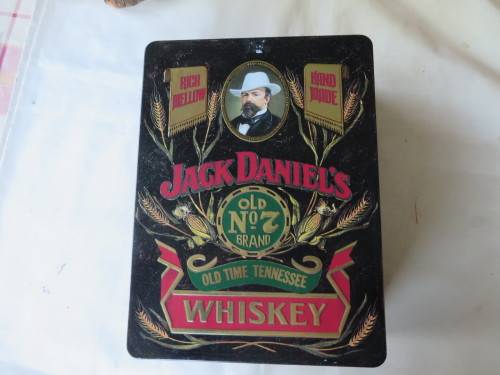 JACK DANIEL'S DOUBLE TIN - OLD TIME TENNESSEE WHISKEY - 200 X 260 X 95 MM - AS PER SCAN