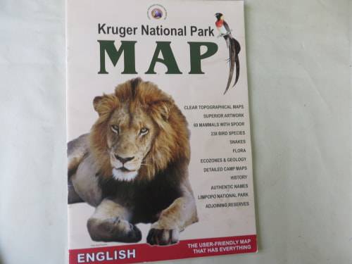 KRUGER NATIONAL PARK MAP - ENGLISH