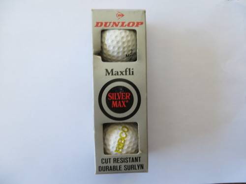 SET OF 3 GOLF BALLS - DUNLOP MAXFLI SILVER MAX - AS PER SCAN