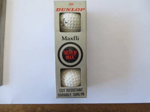 SET OF 3 GOLF BALLS - DUNLOP MAXFLI SILVER MAX - AS PER SCAN
