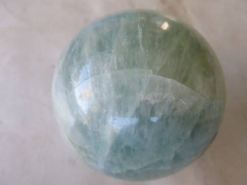 LARGE POLISHED GEMSTONE MARBLE 74 MM DIAM. - AS PER SCAN
