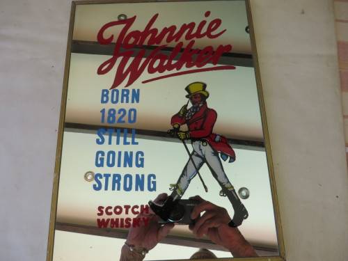 BAR MIRROR - JOHNNIE WALKER - 280 X 380 MM  - AS PER SCAN