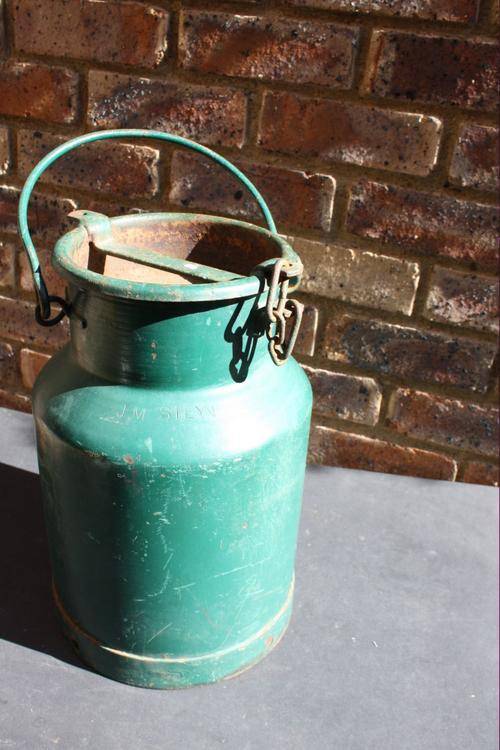 PAINTED MILK CHURN - J.M. STEYN - NO. 57923 - PLEASE HAVE A LOOK