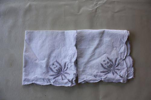 TWO SMALL TABLE CLOTH - 250 X 250 MM - PLEASE HAVE A LOOK