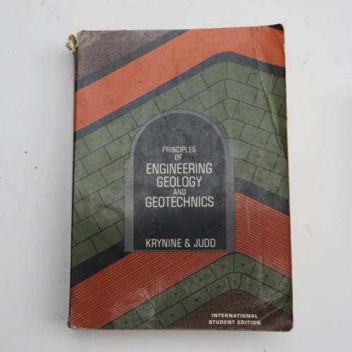 PRINCIPLES OF ENGINEERING GEOLOGY AND GEOTECHNICS - KRYNINE & JUDD - 1957